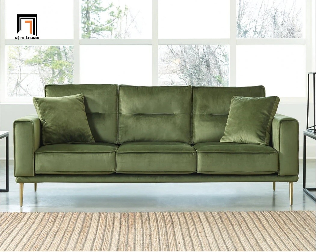 sofa băng vải nhung