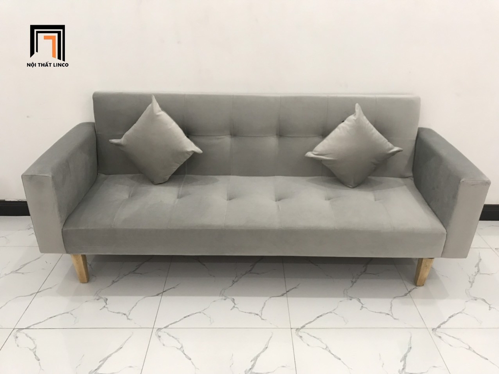 sofa giường xám trắng