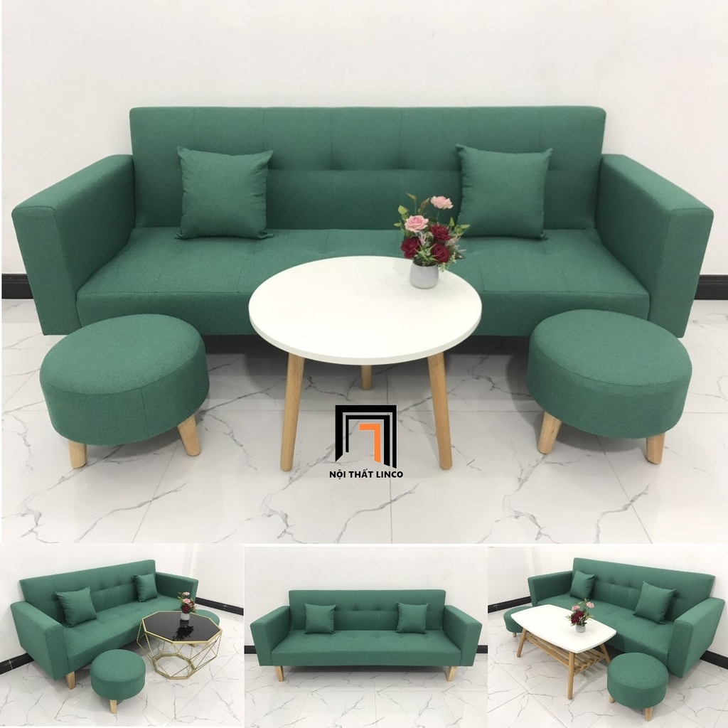 bộ ghế sofa xanh ngọc