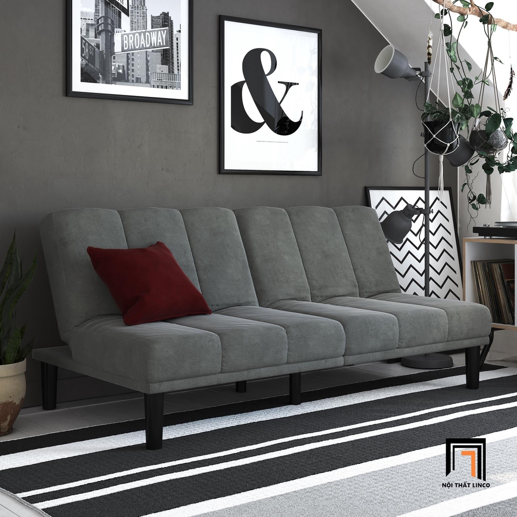 sofa giường xám đậm