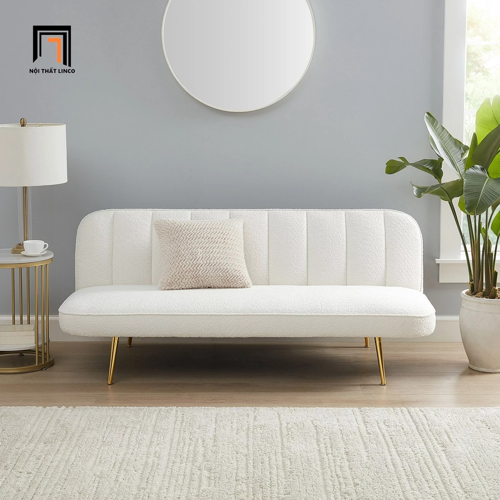 sofa giường vải lông cừu