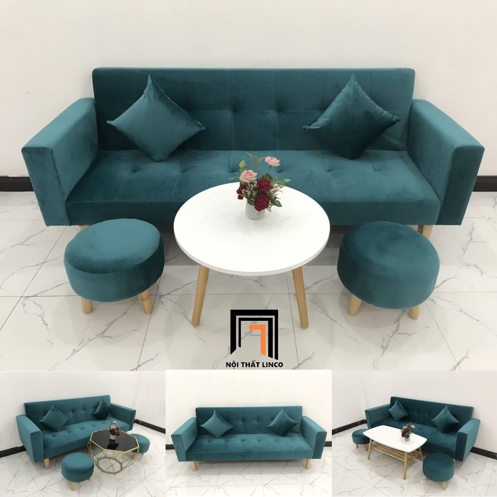 bộ ghế sofa vải nhung