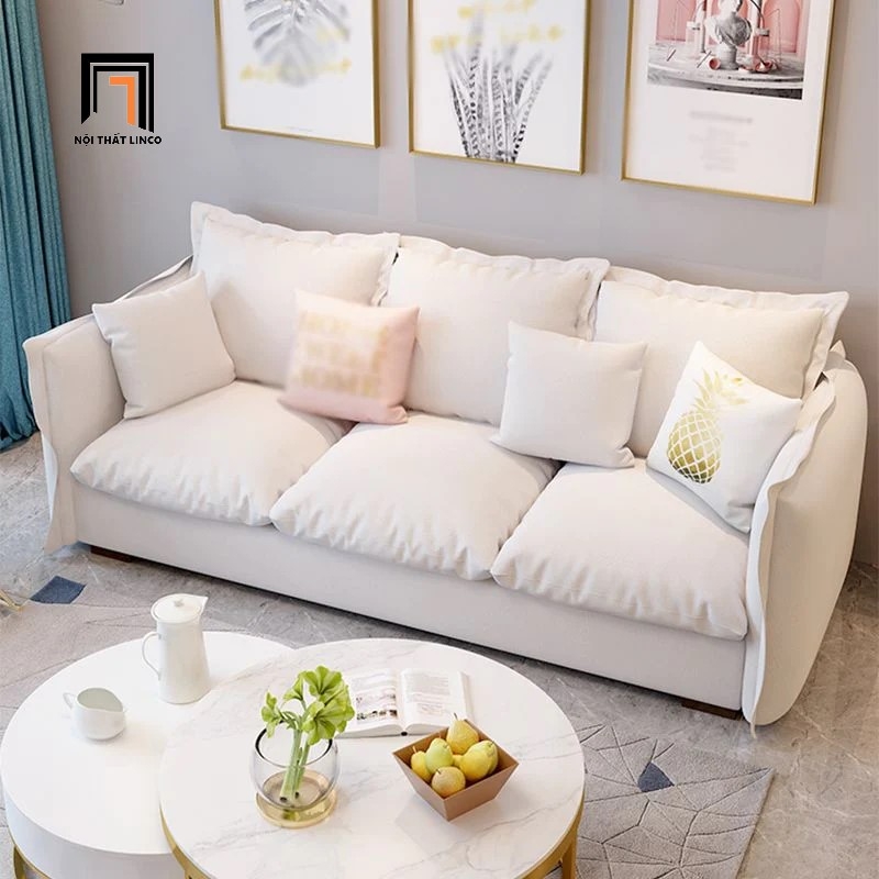 sofa băng trắng kem
