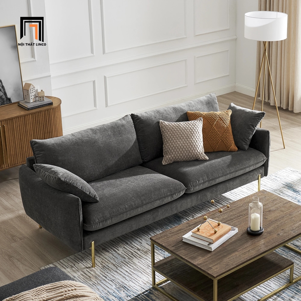sofa băng xám đen