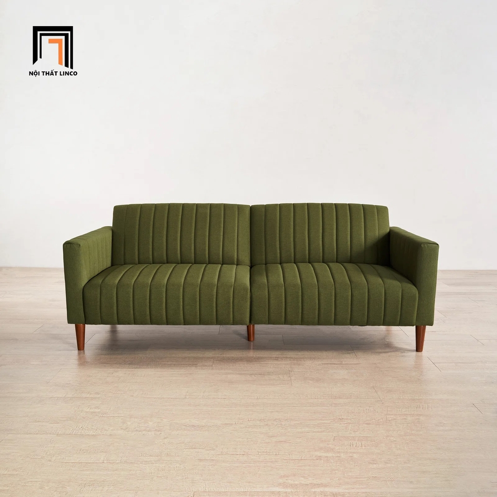 sofa giường màu xanh rêu