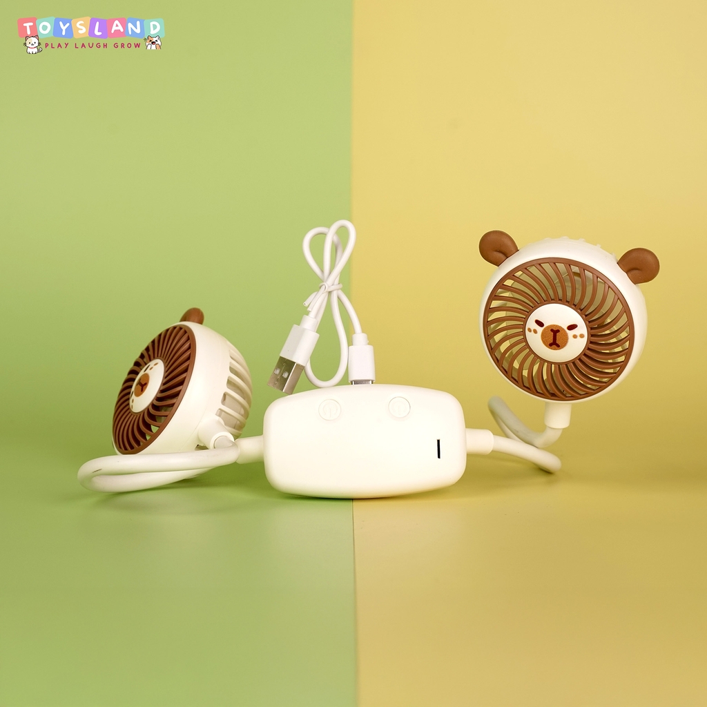 QUẠT TÍCH ĐIỆN ĐEO CỔ | NÂU ĐẬM | MLS6152K