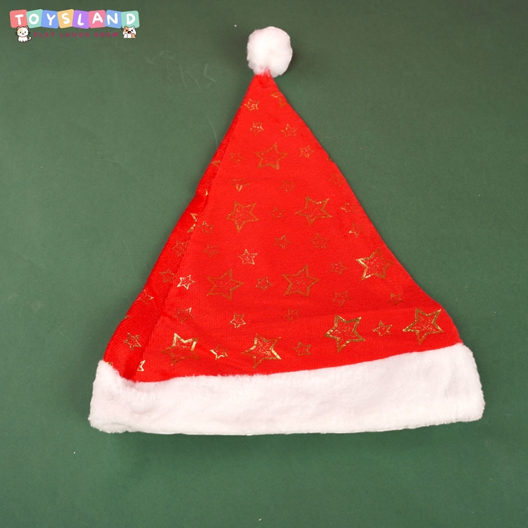 39265 NÓN NOEL NGÔI SAO, BÔNG TUYẾT (29x40) - MỘT CÁI