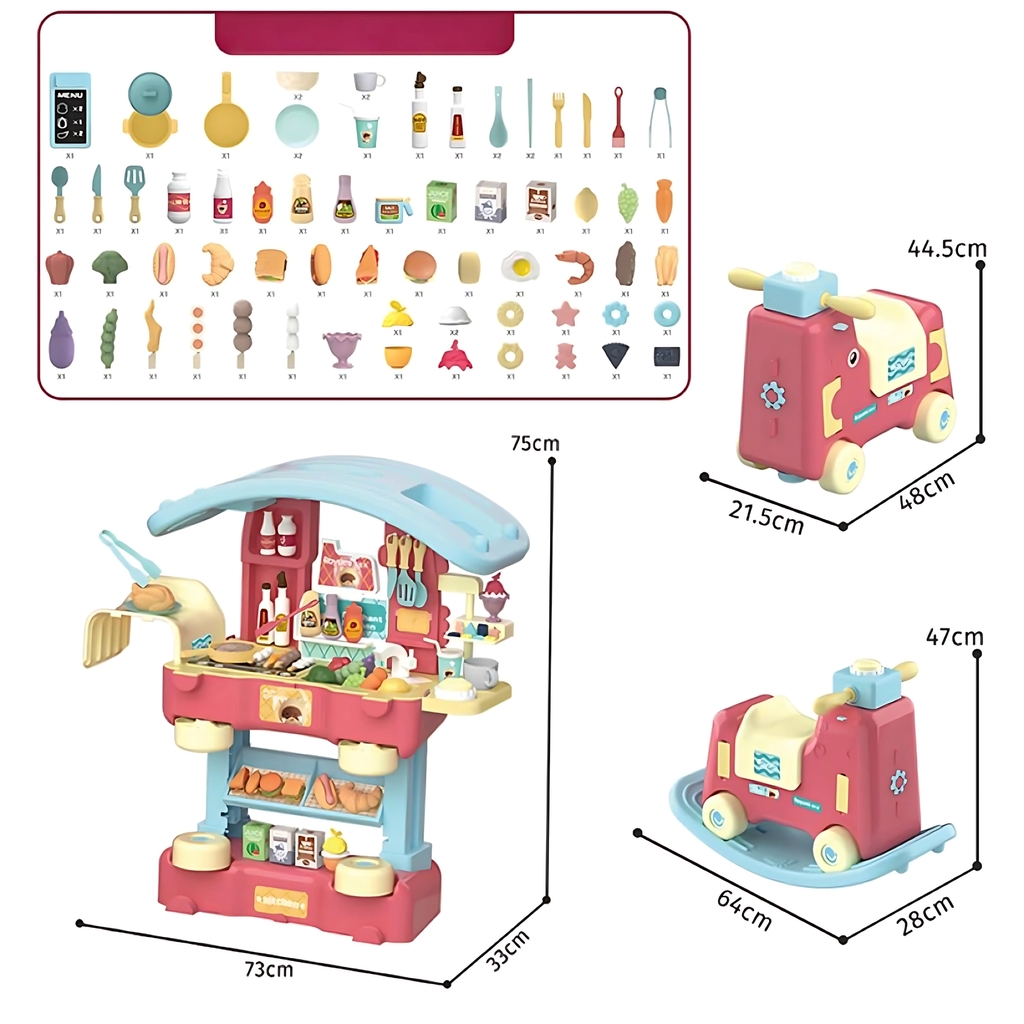 WY503-1 HỘP KỆ BẾP LÒ NƯỚNG PIN HƠI NƯỚC, XE NGỰA, BỒN RỬA TAY