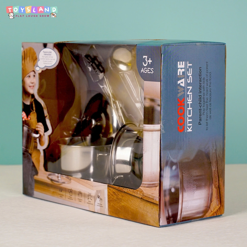_0703A  HỘP BẾP INOX (1 NỒI, 2 CHẢO, 3 MUỖNG)