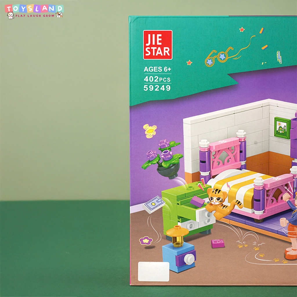 59249  HỘP LOGO RÁP PHÒNG NGỦ 402 MIẾNG JIE STAR