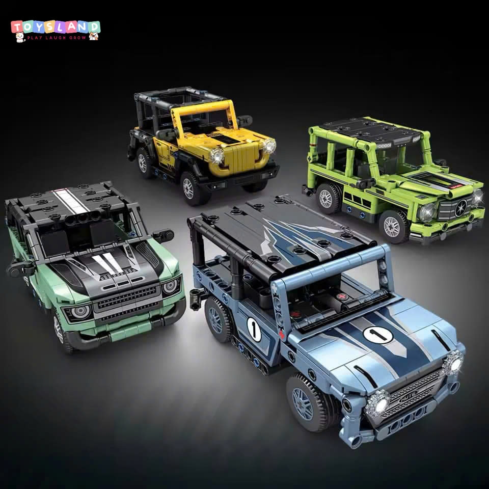 Z47106  HỘP LOGO RÁP XE HƠI JEEP 4C ĐỦ MẪU