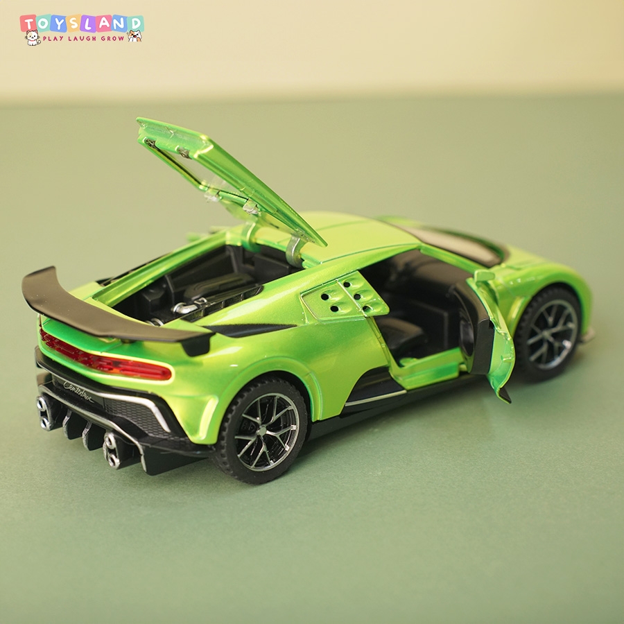 F88K32N-B/TL HỘP XE HƠI SẮT MÔ HÌNH PIN NÚT NHẠC ĐÈN - GREEN