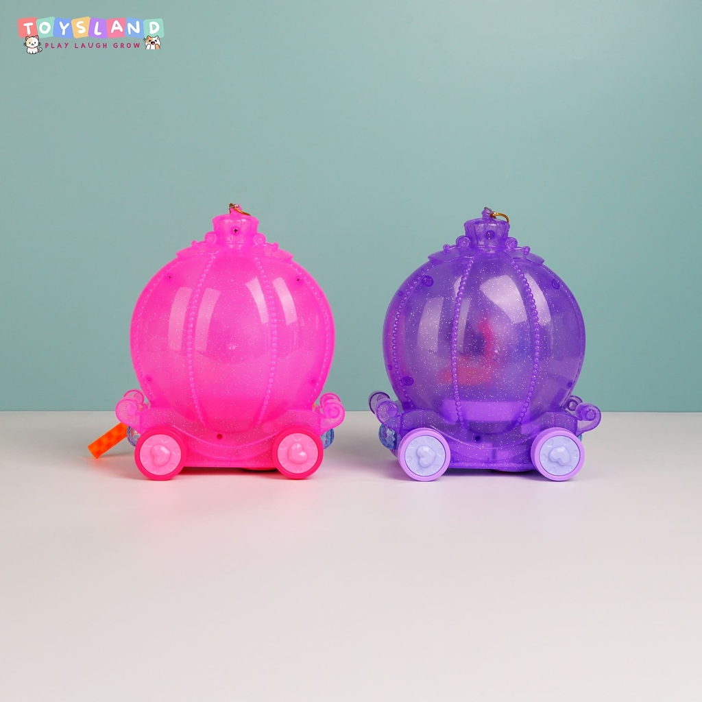 LỒNG ĐÈN PIN TRUNG THU CỔ XE CÔNG CHÚA | TÍM | QF07-15