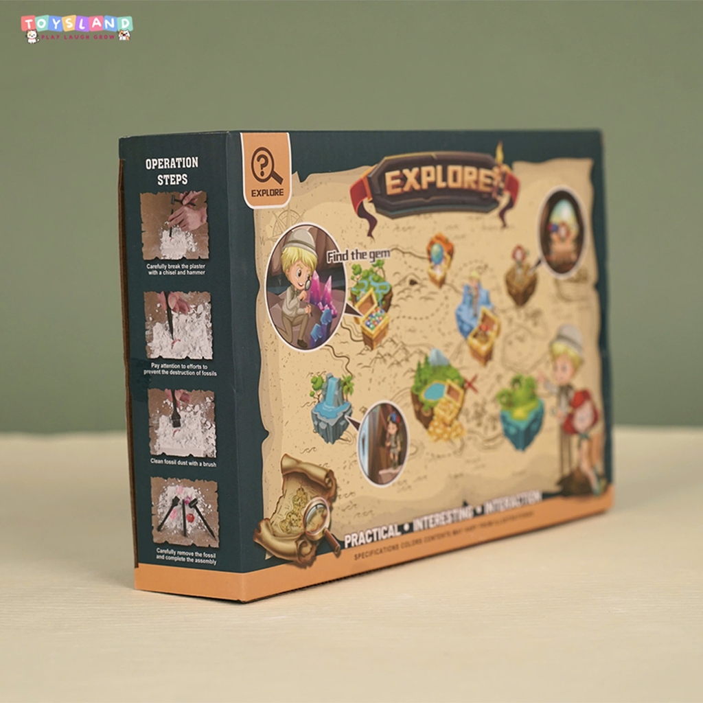 9808  HỘP KHẢO CỔ LÂU ĐÀI HÓA THẠCH