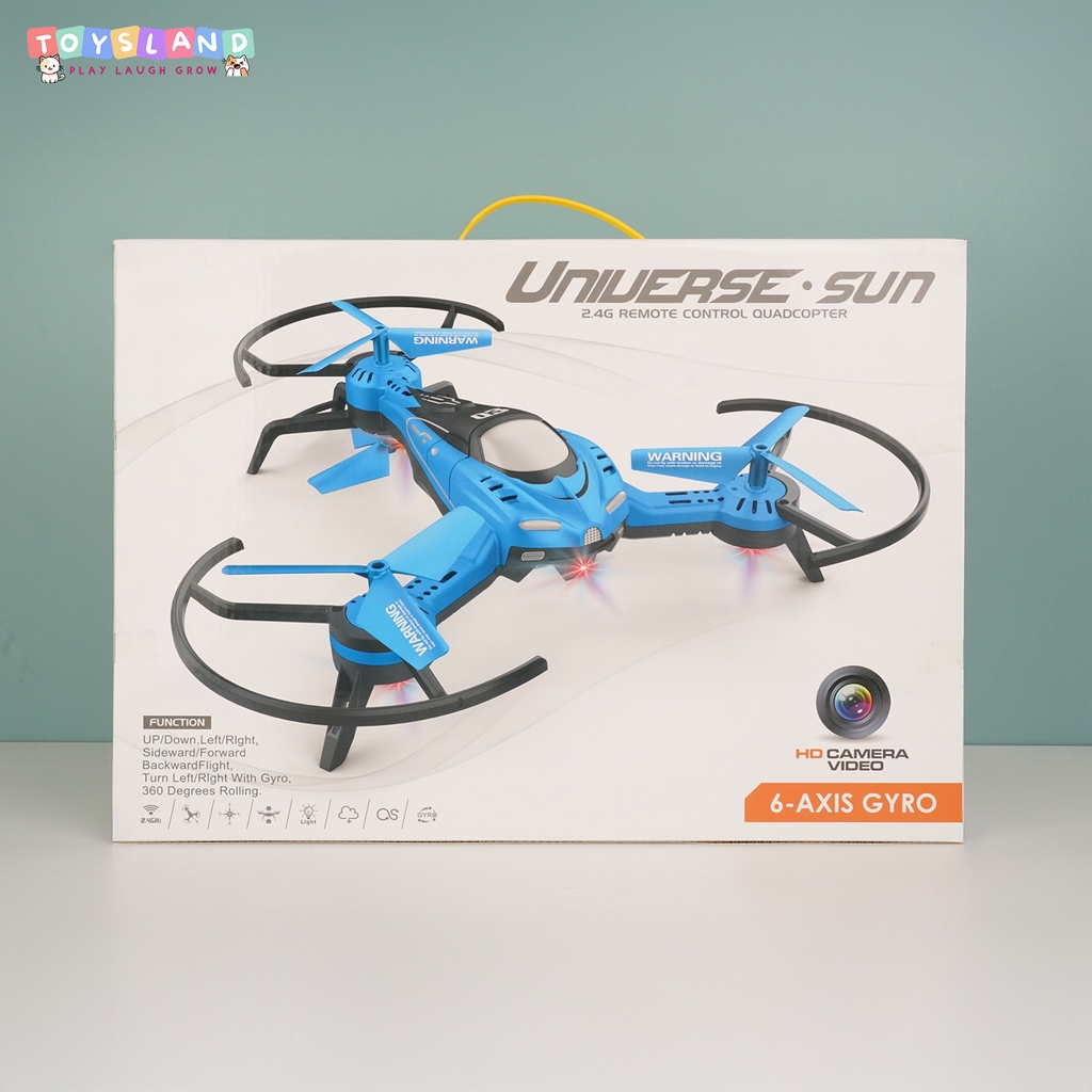 DRONE ĐIỀU KHIỂN TRÊN KHÔNG 3 CÁNH QUẠT | ĐỎ | H261