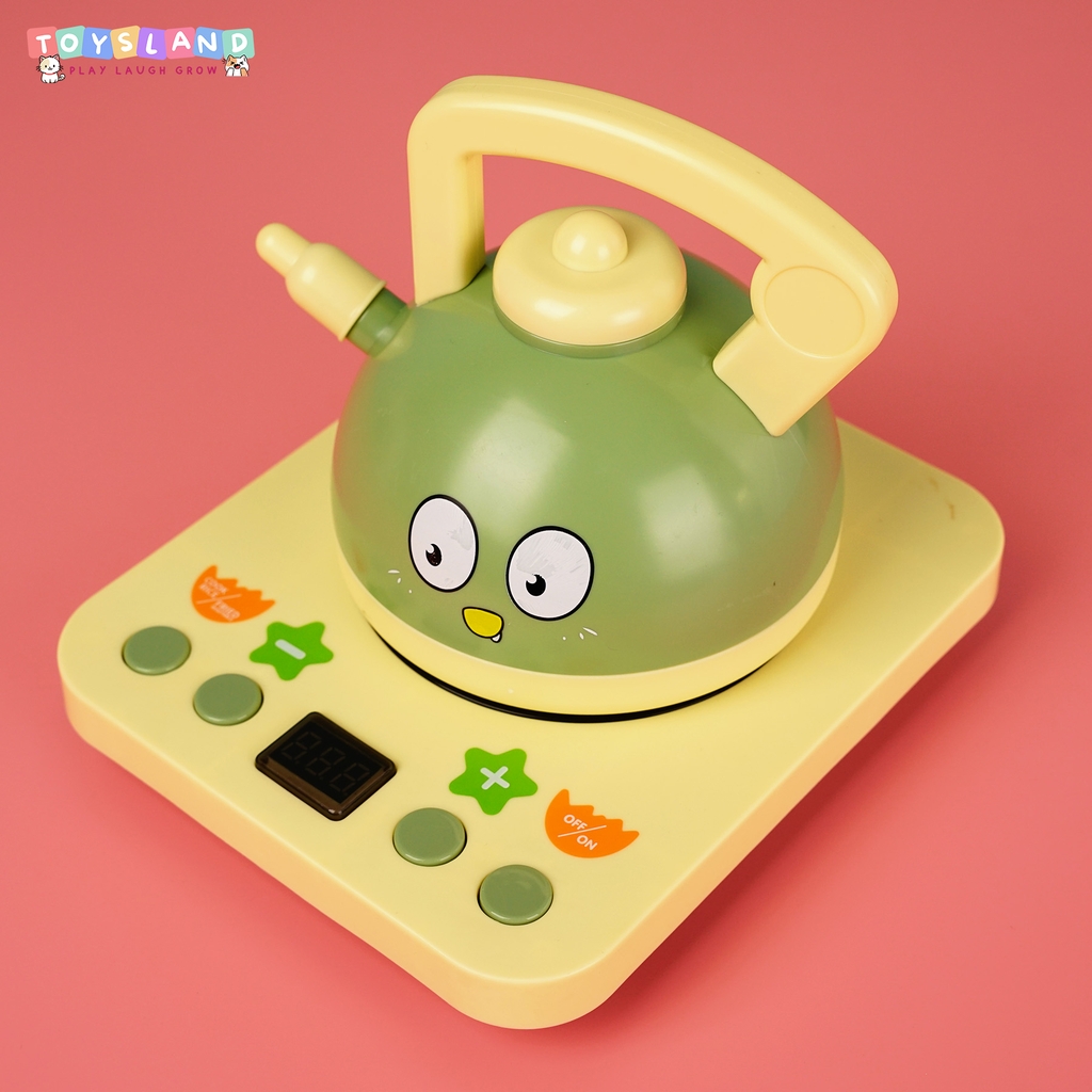 _0217 HỘP BẾP ĐIỆN PIN, NỒI, ẤM, CHẢO 19 MIẾNG  0217L