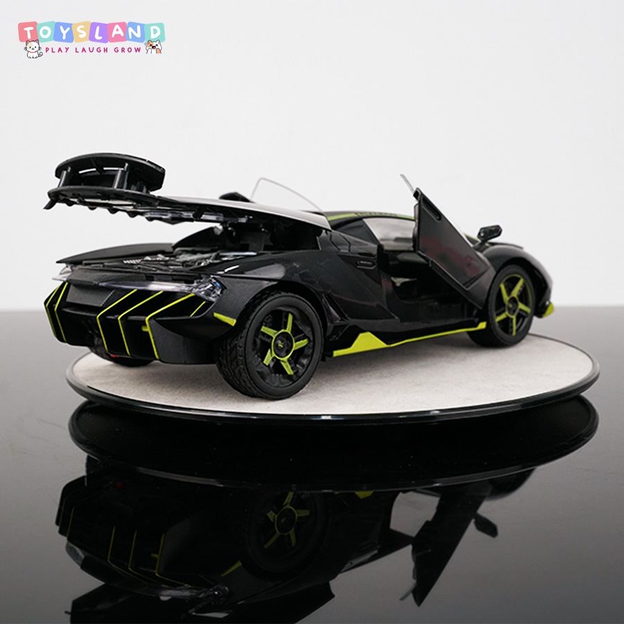 114-3A  HỘP XE HƠI LAMBORGHINI MỞ CỬA, MỞ CỐP ĐIỀU KHIỂN 7 ĐỘNG TÁC, CÓ SẠC, TL 1:14