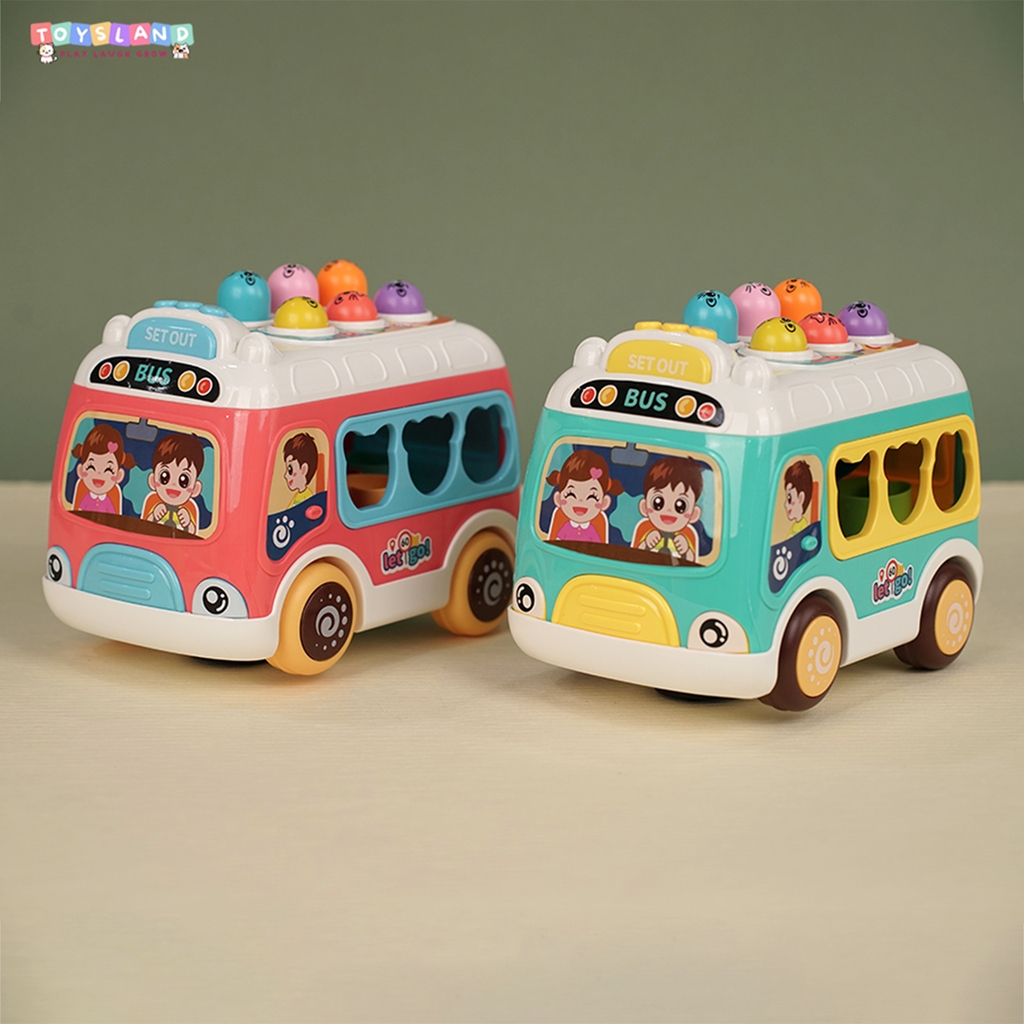 _0922  HỘP ĐẬP CHUỘT PIN XE BUS - Xanh Lá