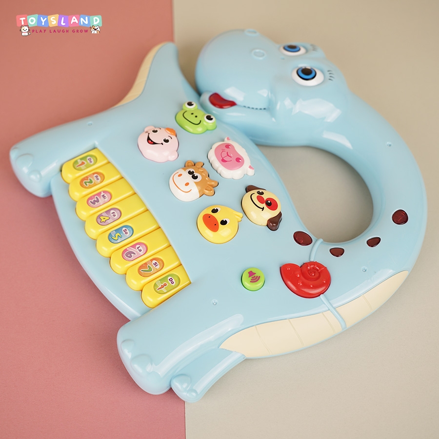 NO-6602 HỘP ĐÀN ORGAN KHỦNG LONG PIN - XANH DƯƠNG