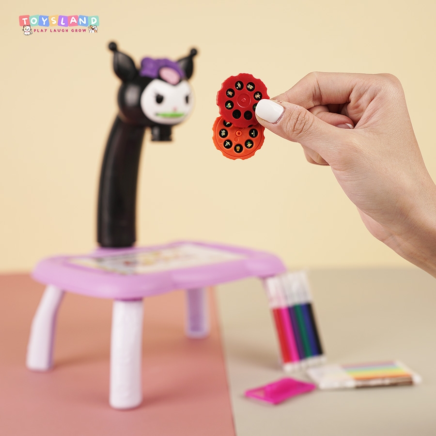 316B  HỘP BÀN BẢNG XÓA ĐÈN PIN SANRIO CHIẾU HÌNH CÓ CHÂN + VIẾT MÀU