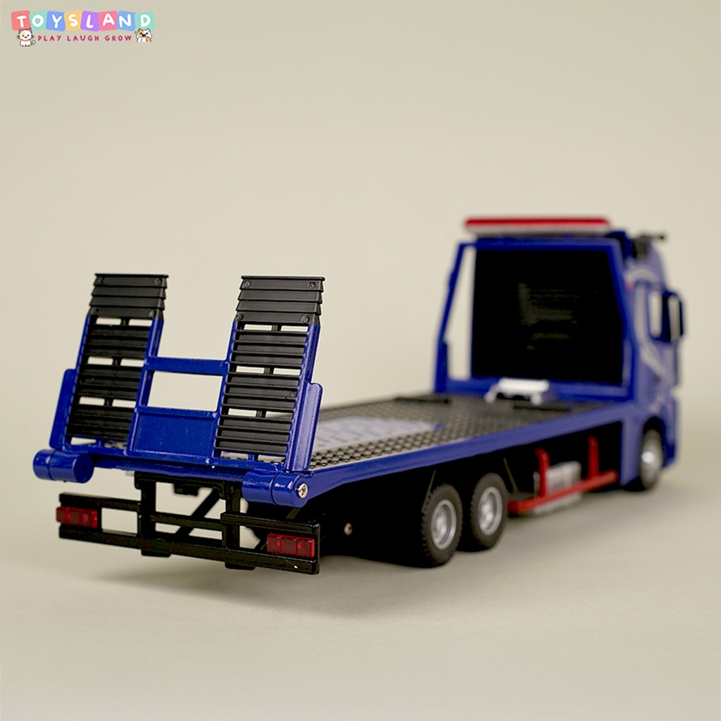 53522-39 HỘP XE MÔ HÌNH XE TẢI VẬN CHUYỂN XE SẮT TRỚN PIN NÚT ĐÈN TL 1:24 - HỒNG