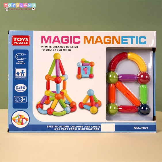 JH54C  HỘP XẾP HÌNH NAM CHÂM 60 MIẾNG