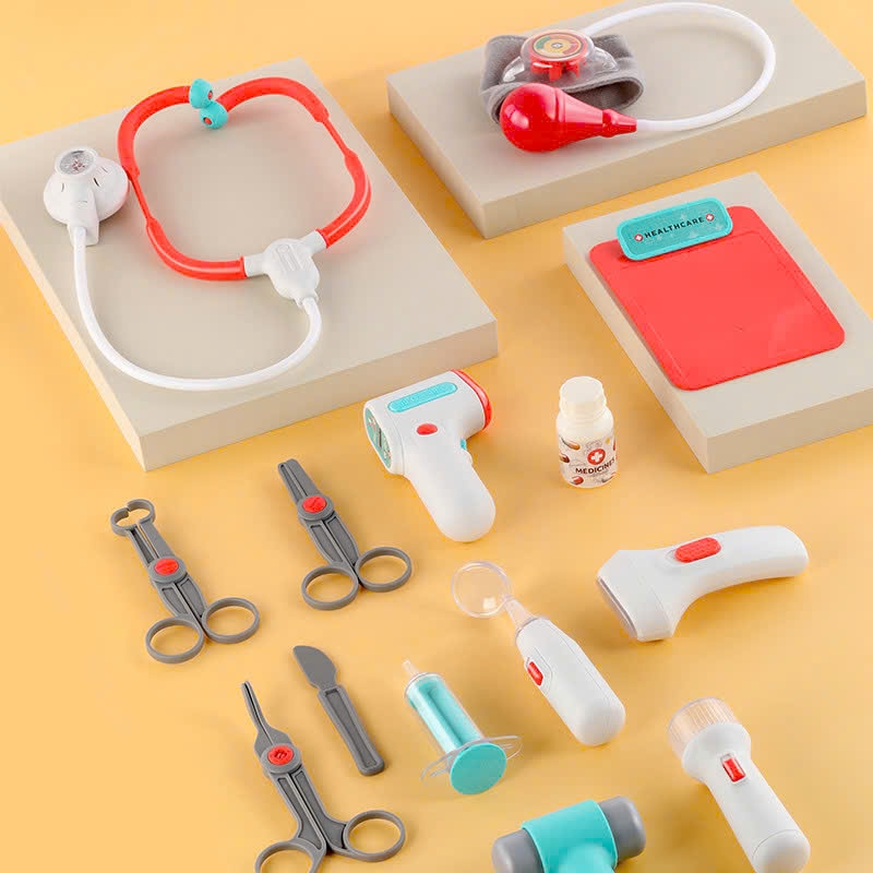YY6024  HỘP KỆ XE ĐẨY BÁC SĨ PIN (TAI NGHE, MÀN HÌNH ĐO ĐIỆN TIM, ĐÈN PIN, KÉO)