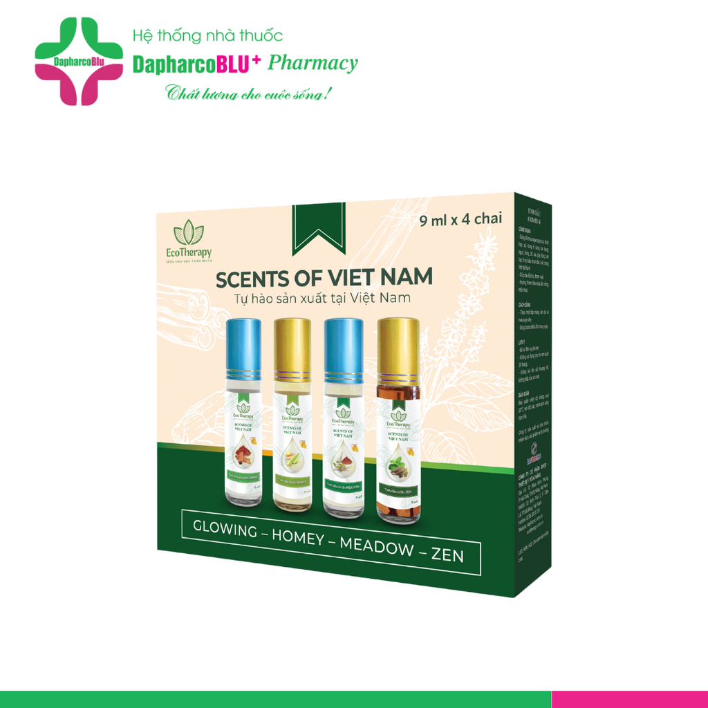 COMBO 4 TINH DẦU BI LĂN SCENTS OF VIETNAM