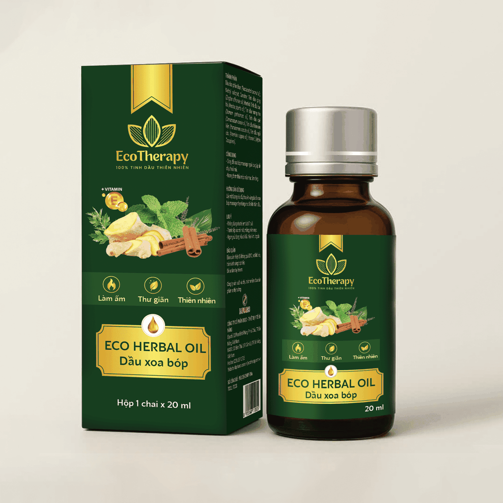 Eco Herbal Oil 20ml - Dầu Massage Thảo Dược Dapharco