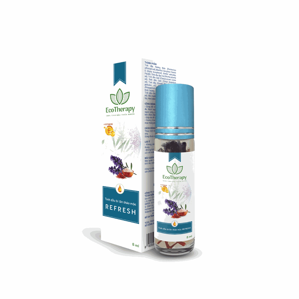 Tinh dầu bi lăn Thảo mộc cao cấp EcoTherapy - Liệu pháp thiên nhiên, giải toả căng thẳng