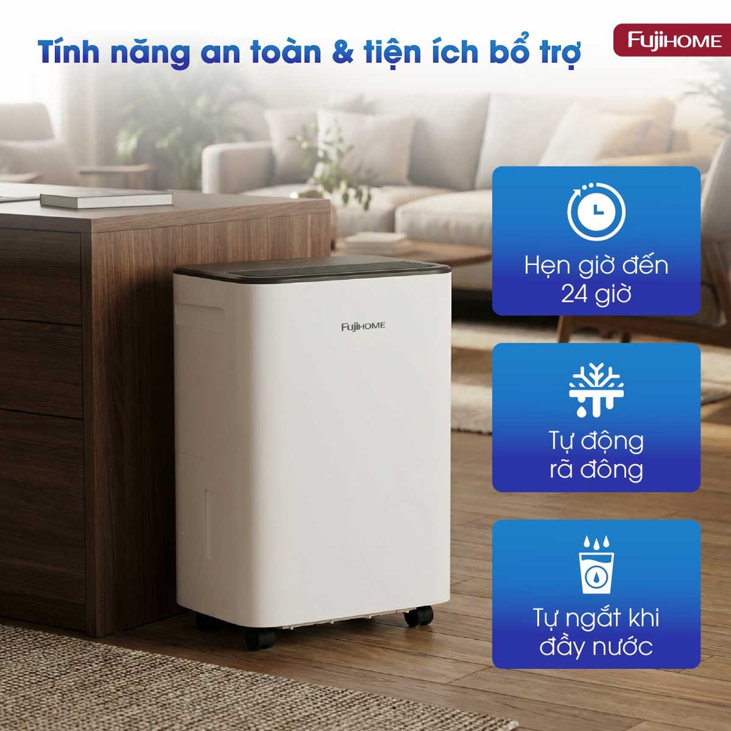 Máy hút ẩm dân dụng Fujihome Eco-Lite DH06LITE