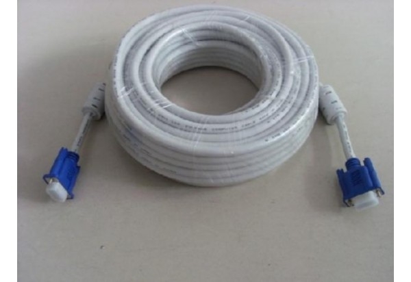 Cáp tín hiệu VGA màu trắng đục 10m