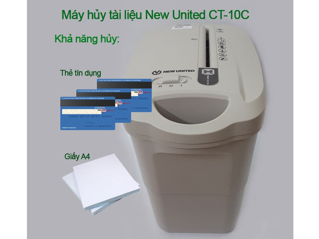Máy huỷ tài liệu New United CT-10C