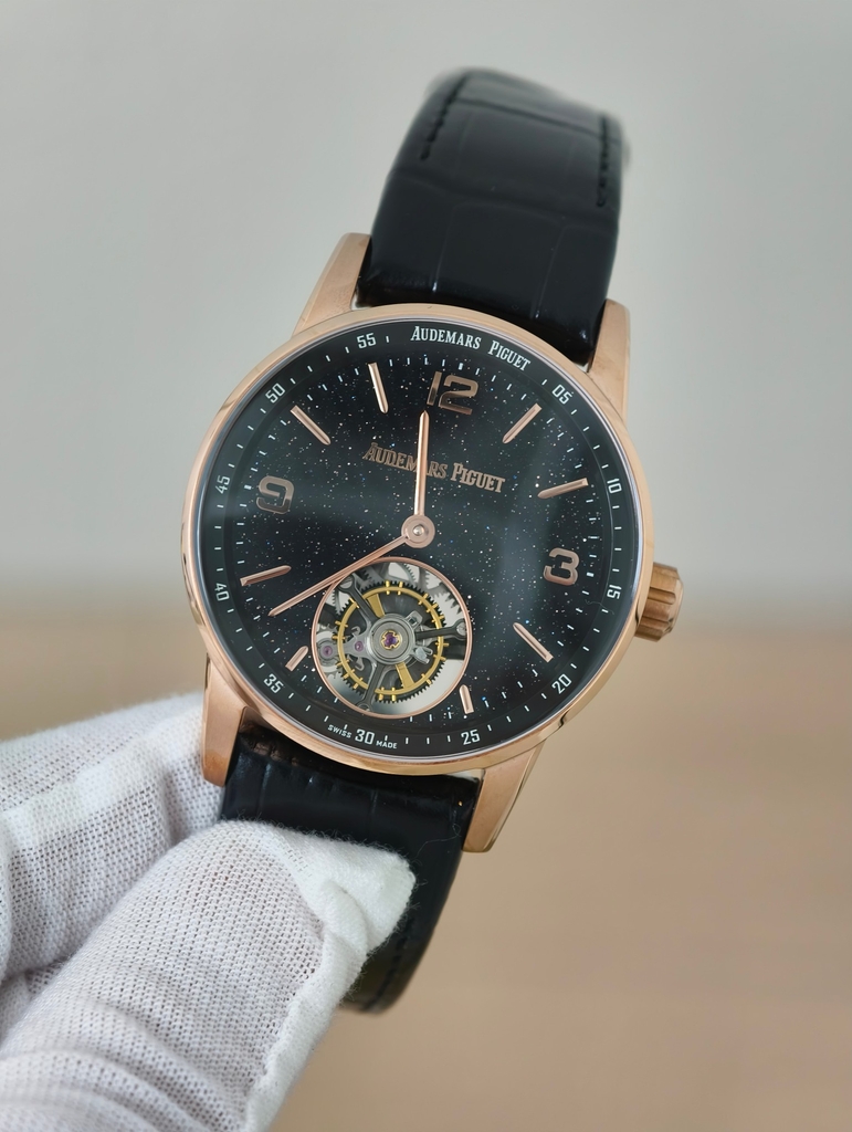 AUDEMARS PIGUET Code 11.59 Flying Tourbillon Black Aventurine-Rose Gold-Manual Tourbillon