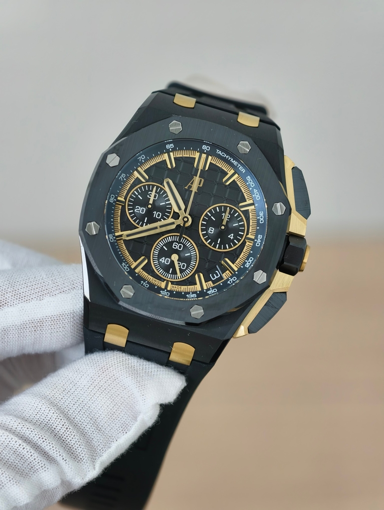 AUDEMARS PIGUET Royal Oak Offshore Chronograph 26420 Black Dial-PVD Black & Rose Gold-Calibre 4401