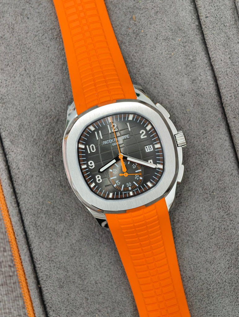 PATEK PHILIPPE Aquanaut 5968A Orange Strap Chronograph