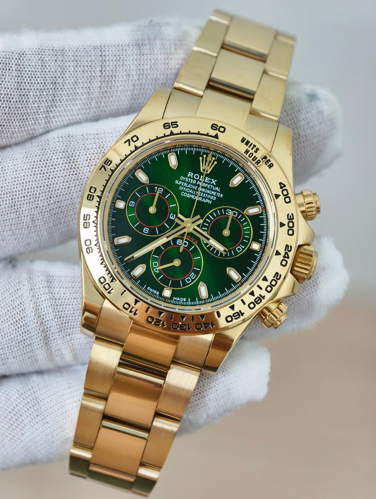 ROLEX Daytona 116508 Green Dial-18K yellow gold-Calibre 4130