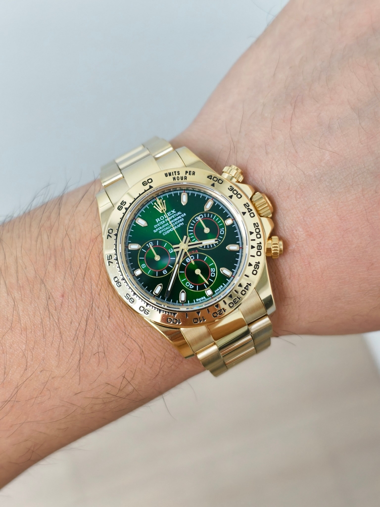 ROLEX Daytona 116508 Green Dial-18K yellow gold-Calibre 4130