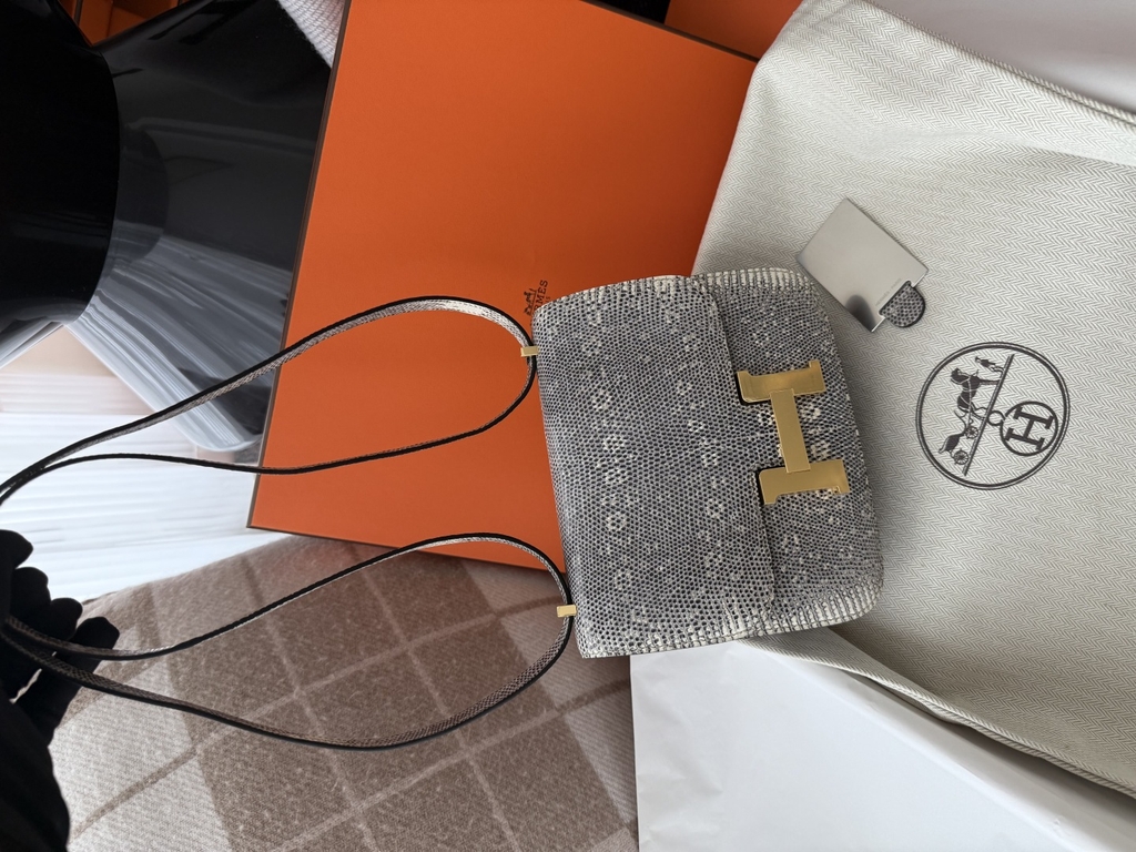 Constance 18cm Lizard Leather Mirror Edition