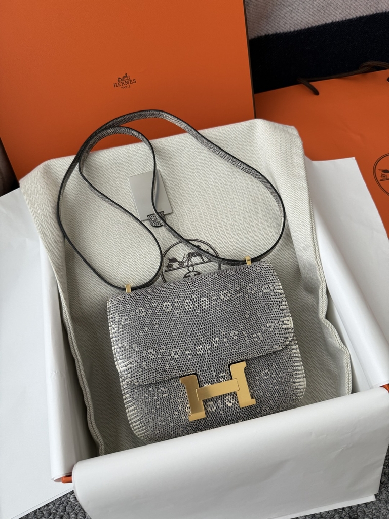 Constance 18cm Lizard Leather Mirror Edition