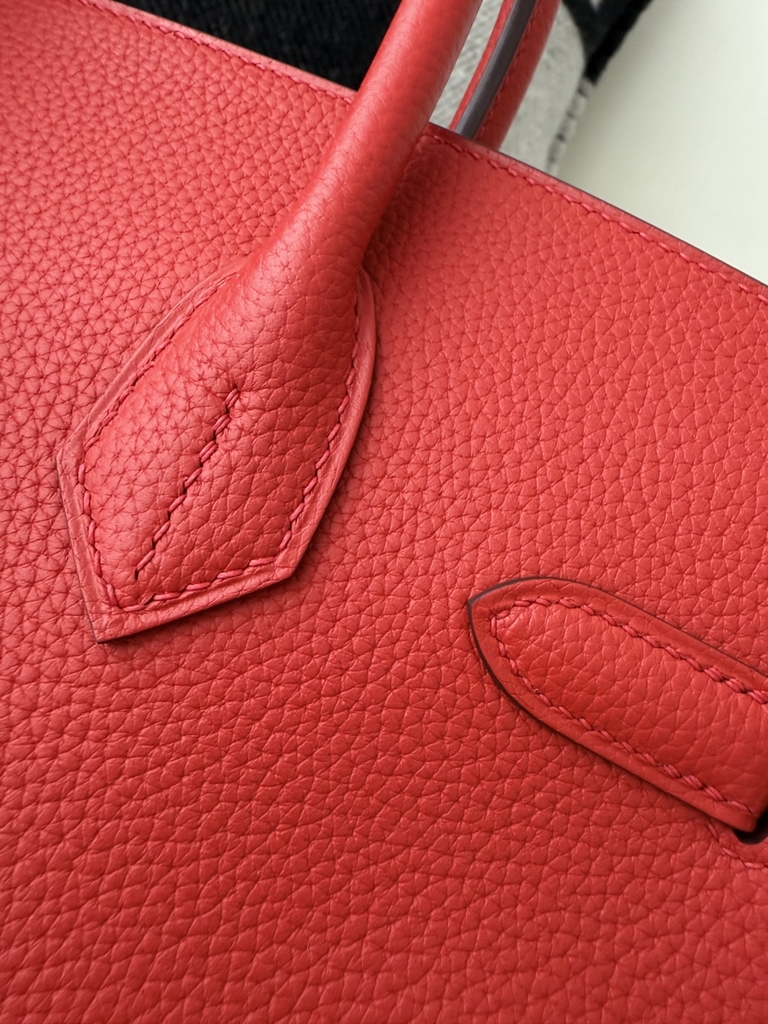 Birkin 30cm Platinum Togo Leather Bag with Gold Hardware
