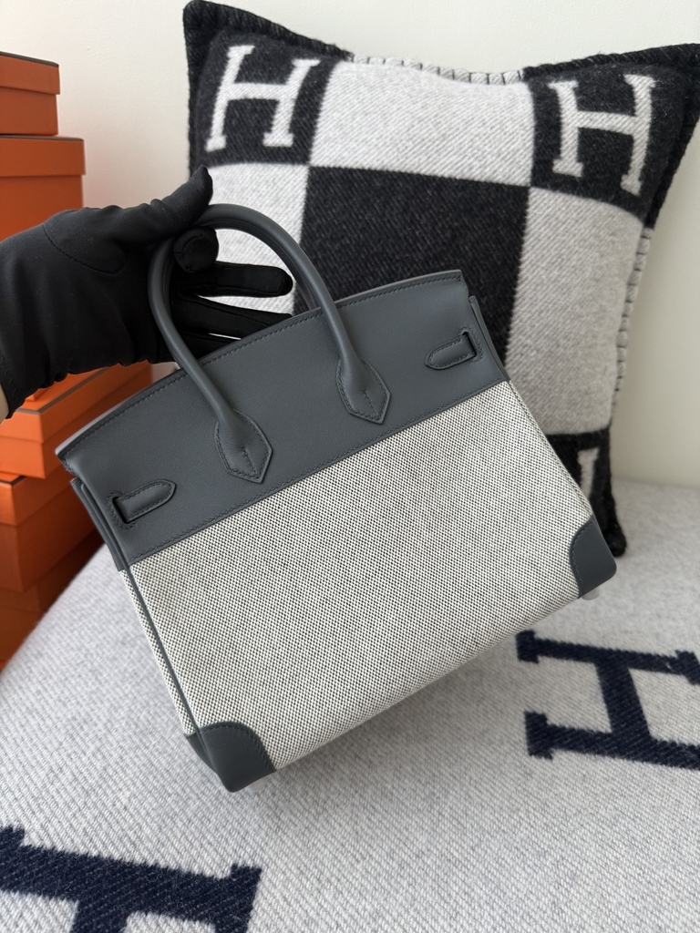 Birkin 25cm Original Leather Swift Skin Grey Misty Bag