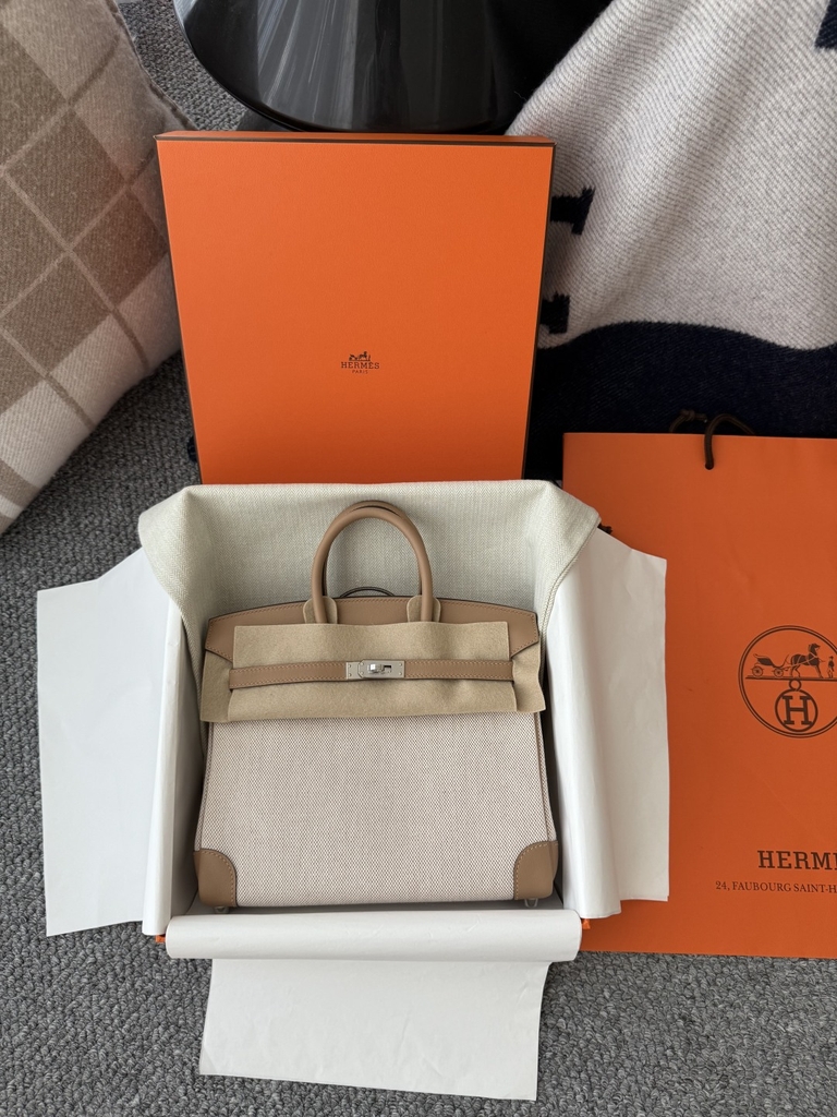 Birkin 25cm Chai Color Original Leather Handbag