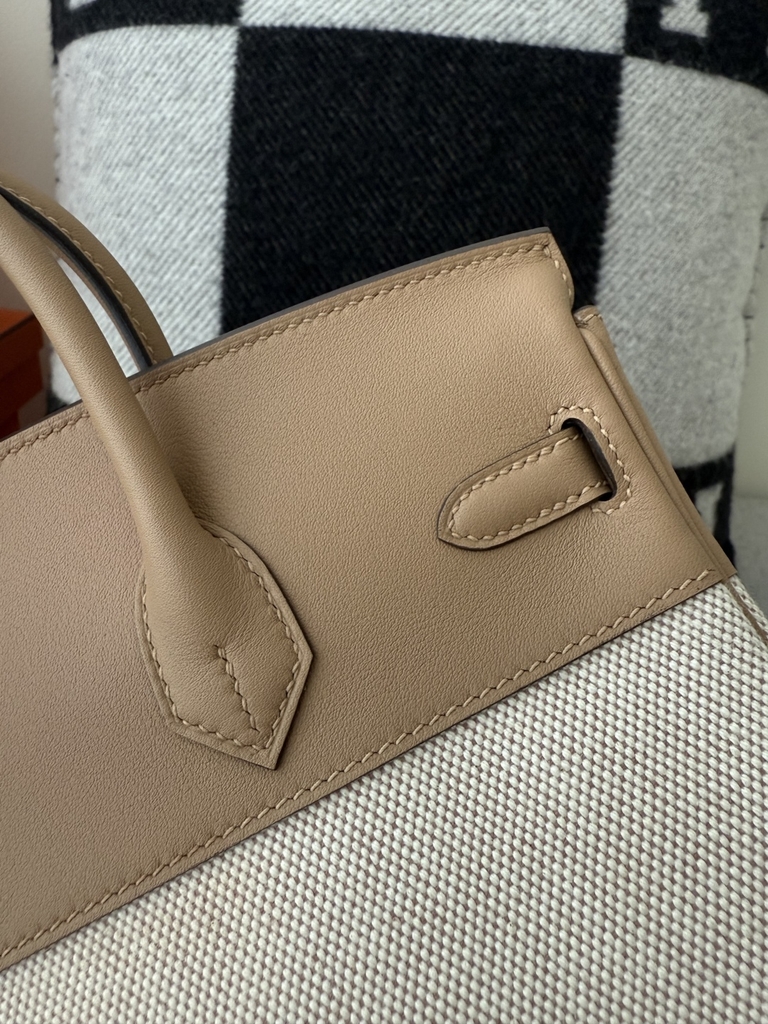 Birkin 25cm Chai Color Original Leather Handbag