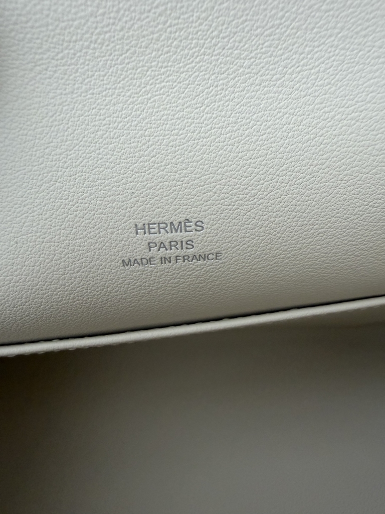 Kelly Pochette 22cm Swift Leather CK10 Craie Color