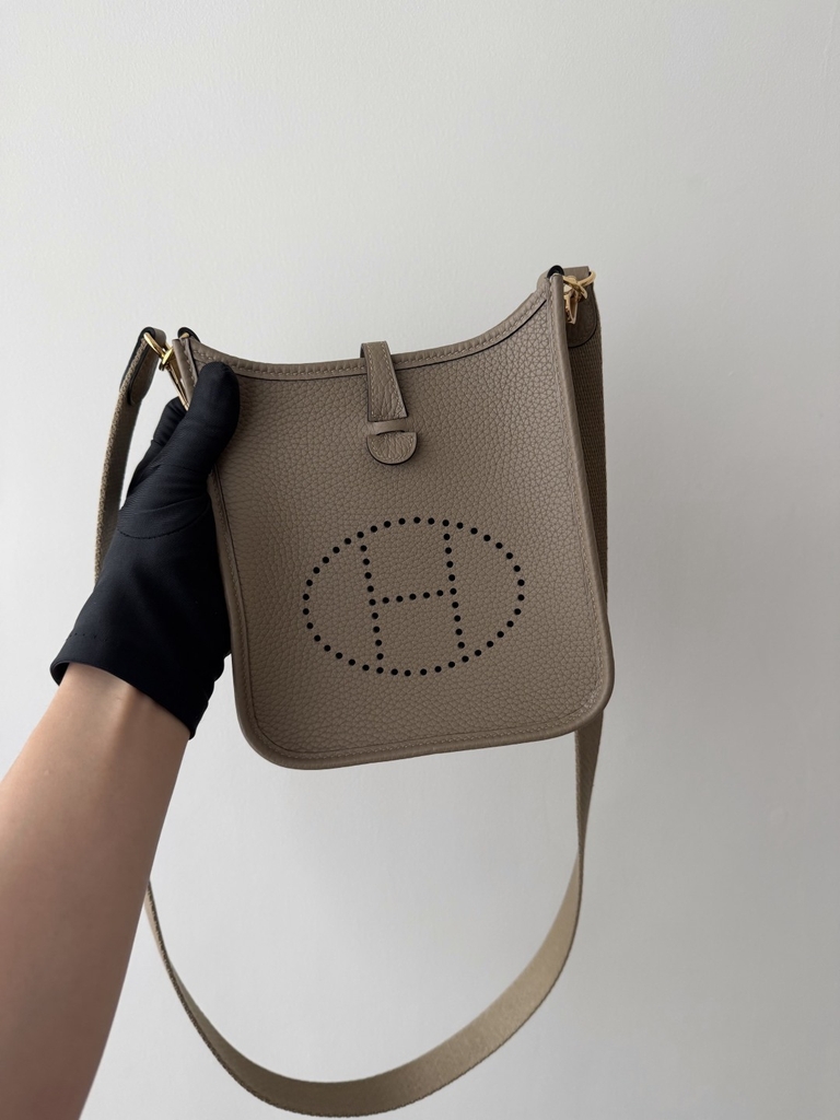 Mini Evelyne 8Q Beige Marfa Original Leather Bag