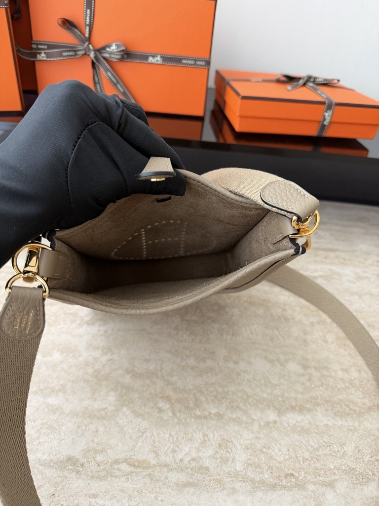 Mini Evelyne 8Q Beige Marfa Original Leather Bag