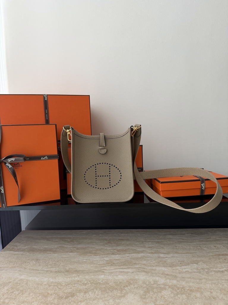 Mini Evelyne 8Q Beige Marfa Original Leather Bag