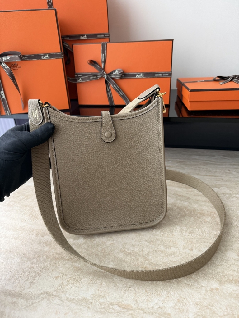 Mini Evelyne 8Q Beige Marfa Original Leather Bag