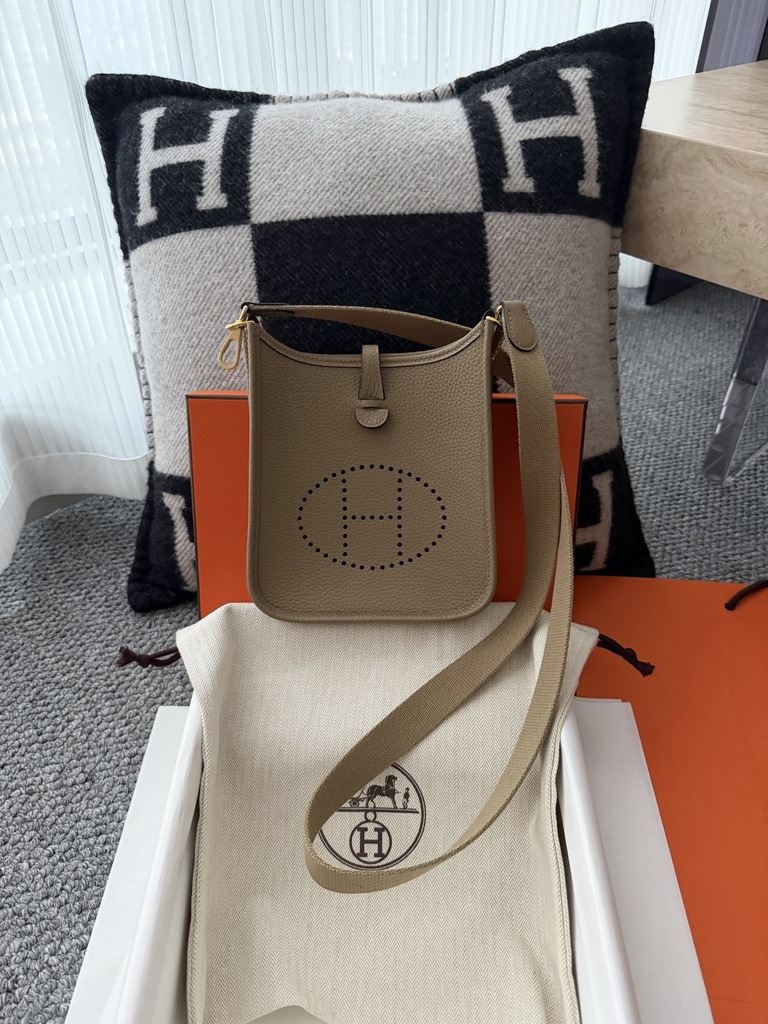 Mini Evelyne 8Q Beige Marfa Original Leather Bag